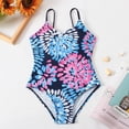 thumbnail image 5 of GYRATEDREAM Girls Swimsuits Sport Athletic One Piece Swimsuit Bathing Suits Multicolor Summer Beach Swimwear for 7-14 Years Old, 5 of 6
