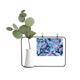 thumbnail image 1 of Blue Flower Leaf Point Line patron abstracto Marco De Metal Florero De Cerámica Decoración, 1 of 4