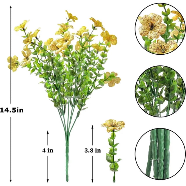 WRKEKC Clearance 2pcs 7pronged Violet Simulation Flower Bouquet Decoration And Flower Arrangement