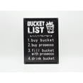 thumbnail image 1 of Black Bucket List Vintage Metal Sign, 1 of 1