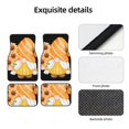 thumbnail image 4 of Kdxio Sunflower Gnomes 2 Print Car Floor Mats Universal SUV Front Rear Floor Foot Mats 4-Piece Full Set with Non-Slip Rubber Backing Car Accessories for Most Cars, 4 of 7