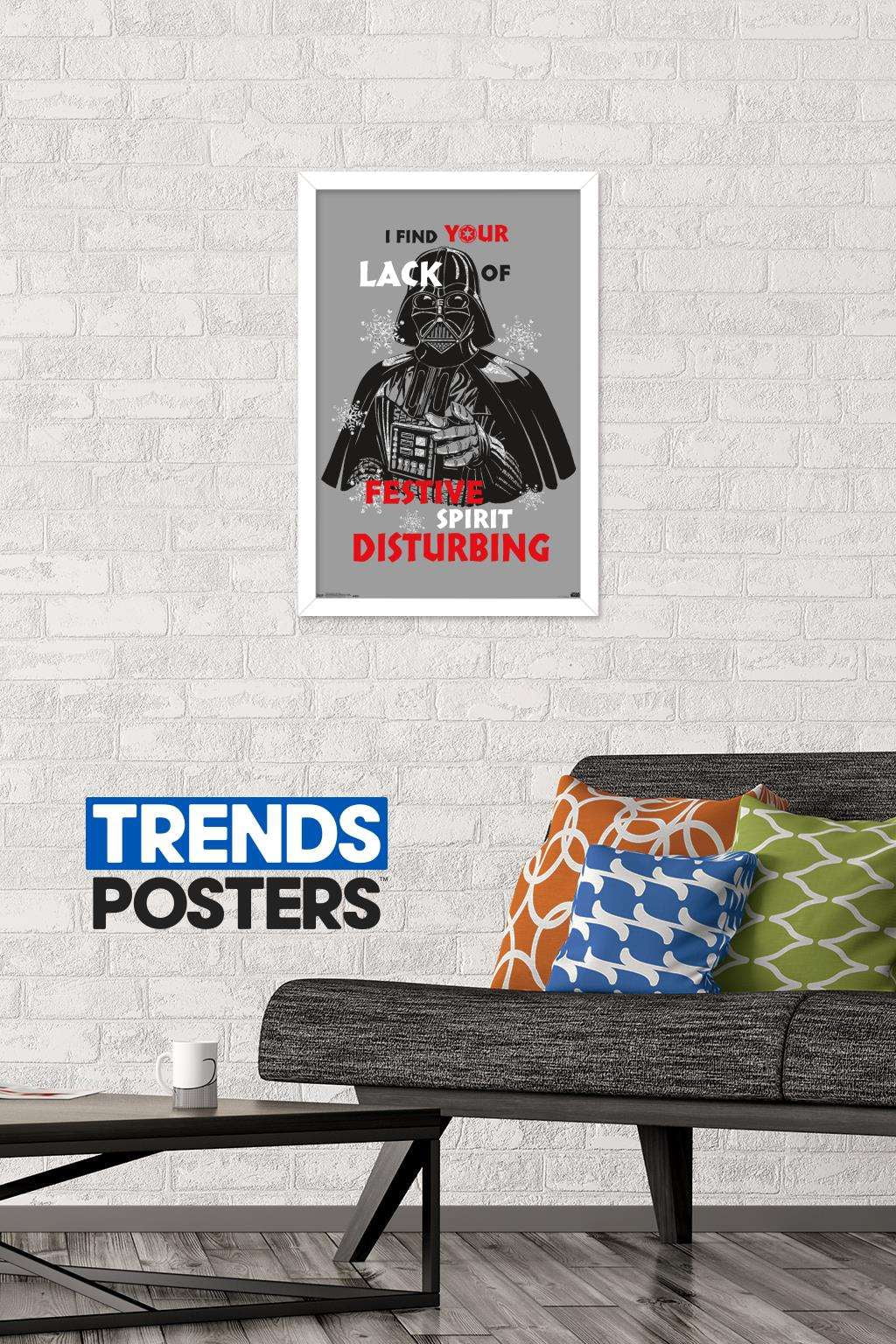 Star Wars: Saga - Festive Spirit Wall Poster, 14.725" x 22.375", Framed