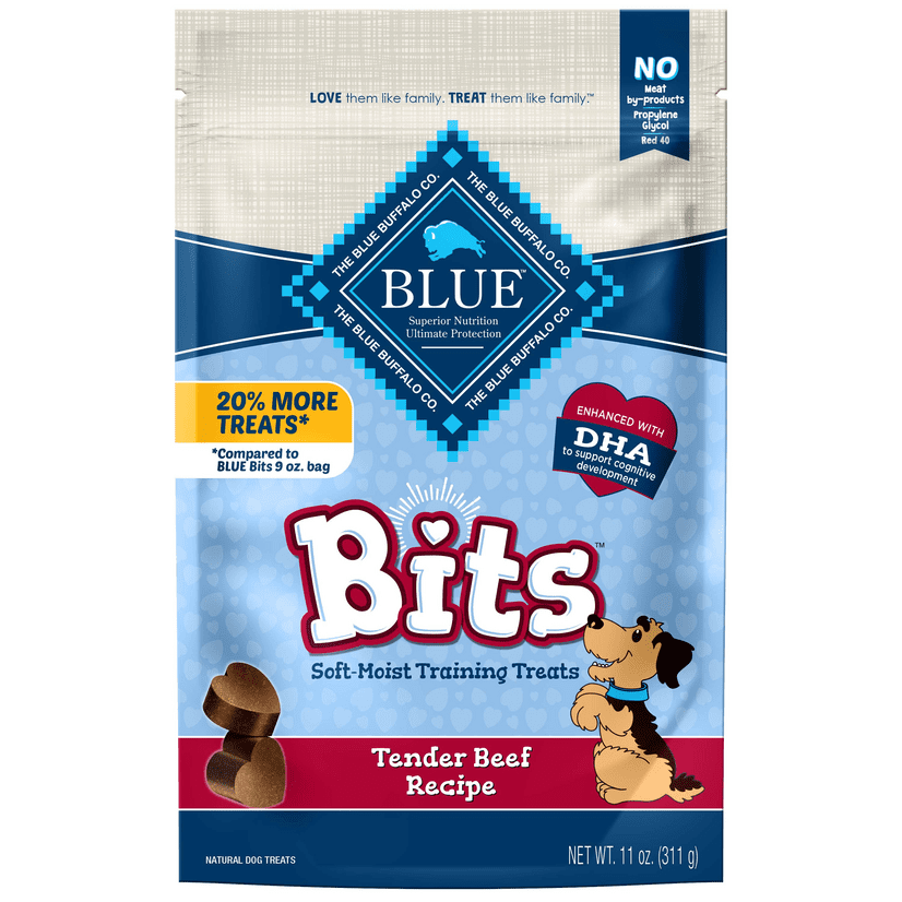 Blue Buffalo BLUE Bits Natural SoftMoist Training Dog Treats, Beef