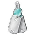 thumbnail image 3 of Old World Christmas Blown Glass Ornament for Christmas Tree, Military Tags, 3 of 5