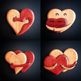 thumbnail image 1 of Botones de madera de amor intarsia pinback, accesorios de ropa de amor, accesorios de bolsa de corazón de madera, regalos de San valentín, regalos de boda C, 1 of 4