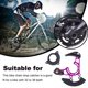thumbnail image 5 of Guía de cadena de bicicleta Disco único Aleación de aluminio Colector de caídas Ciclismo Placa ligera Marco Protector Conjunto Accesorio Púrpura Eigraketly OD002639-02B, 5 of 7