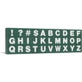 thumbnail image 1 of ARTCANVAS Green Chalkboard Panoramic Full Alphabet Canvas Art Print - Size: 36" x 12" (1.50" Deep), 1 of 9