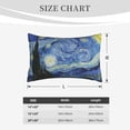 thumbnail image 6 of Balery The Starry Night Pillow Covers,Bed Pilowcases,Reversible Plush Throw Pillow Covers End Pillow Encasement,Pillow Case - 20"X30", 6 of 9