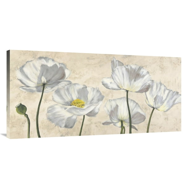 Global Gallery S Poppies In White By Luca Villa Stretched Canvas Wall Art Walmart Com Walmart Com