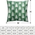 thumbnail image 3 of Green Christmas Pillow Covers Xmas Tree Decorative Pillow Covers 20x20 Winter Yule Pillow Case Holiday Farmhouse Cushion Case Set of 2 for Couch Home Bedroom, 3 of 6