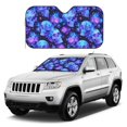 thumbnail image 4 of Bingfone Skull flower star sky Car Windshield Sunshade,Sun Foldable Sun Shield Sun Visor for Car - Small, 4 of 8