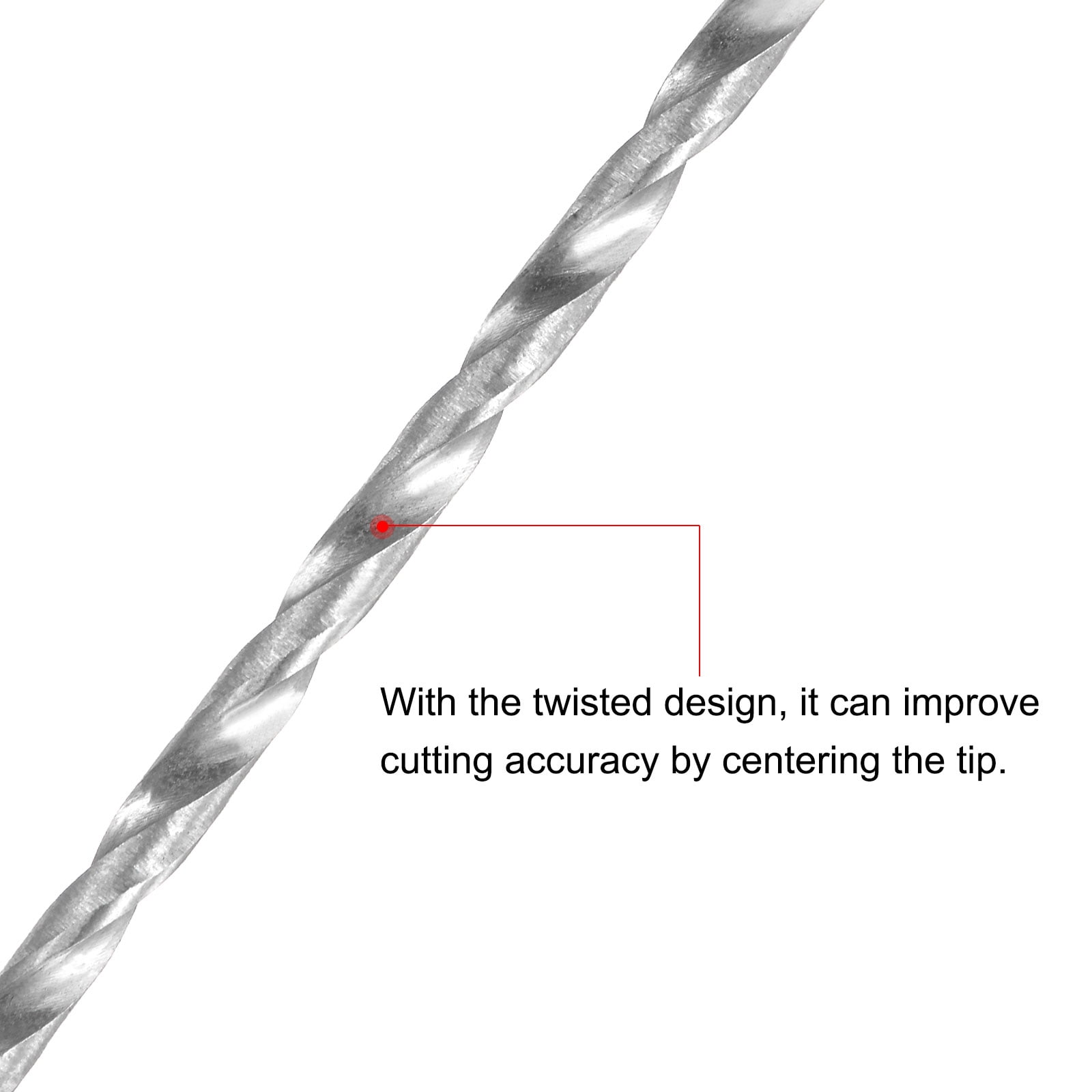 Unique Bargains High-Speed Steel Twist Drill Bits for Precision Use 2.5mmx200mm