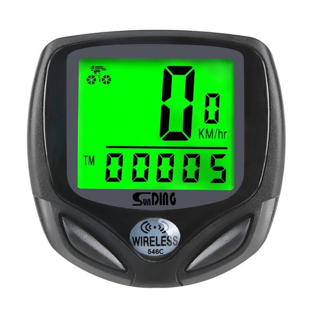 Amdohai Wireless Bike Computer with Mount LCD Backlight Display Waterproof Bicycle Computer Multi Function Bike Speedometer for Road Bikes Mountain Bicycles