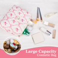 thumbnail image 3 of Set de bolsas de maquillaje Gosect Floral Coquette Aesthetic Travel Pink, 3 of 4