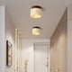 thumbnail image 3 of Lámpara de Techo de Madera de Travertino Amarillo, E27, Luz , Ideal para Cocina, Pasillo, Sala de Estar, Estudio, Salón de Té., 3 of 5