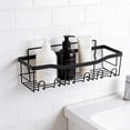 thumbnail image 5 of Wall Mounted Bathroom Shelf, 2 Pack Metal Wire Storage Rack, No Drill Wall Mount Organizer for Toiletries, Cosmetics, and Bathroom Accessories, Space Saving Shelves for Toilet, Kitchen, and Bedroom, 5 of 7