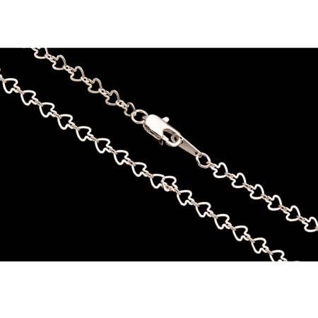 Arrow Link Chain Necklace With Lobster Claw Clasp 20Inch Silver Plated Brass 4mm Chain Width 1pcs/pack (3-Chain Value Bundle), SAVE $2