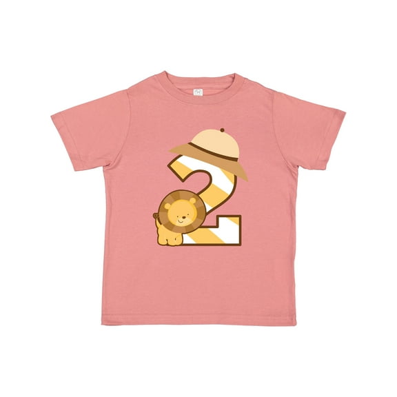 Inktastic 2nd Birthday Safari Lion 2 Year Old Boys or Girls Toddler T-Shirt