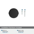 thumbnail image 4 of Amerock Ballard 1-1/8 inch (29mm) Diameter Matte Black Cabinet Knob, 4 of 6