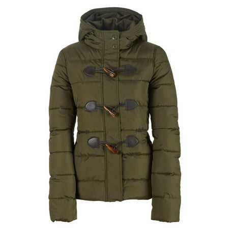 Aeropostale Womens Toggle Puffer Jacket