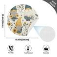 thumbnail image 2 of Ryvnso Sunflowers and Gnomes Round Plate Mats Dining Table Placemat Set of 4 for Holiday Decoration, 2 of 7