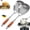 2PCS, variant on Wooden Handle Stainless Steel Skimmer - 16 Inch Long Handle Spider Strainer for Deep Frying, Boiling and Draining