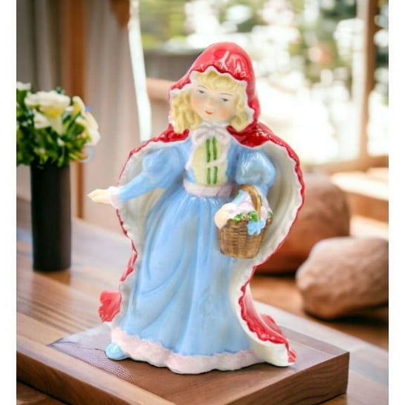 Ceramic Little Red Riding Hood Figurine 4x275x55  Daughter