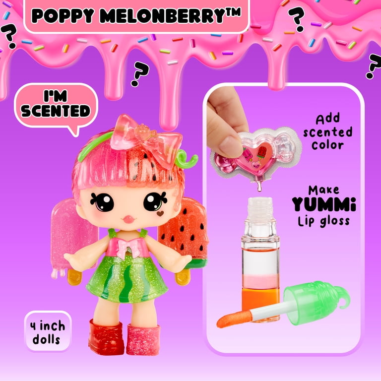 weirdest sex dolls Yummiland Lip Gloss Doll: Mystery Color Change Poppy Melonberry, DIY Lip  Gloss + Removable Keychain, Cosmetic Play, Collectible, Ages 4+