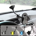 thumbnail image 1 of Soporte universal para teléfono de coche - soporte de ventosa giratorio de 360° para el salpicadero, compatible con iPhone y teléfonos Android de 4,7-6,7 pulgadas, brazo ajustable 64-88mm, 1 of 8