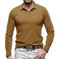thumbnail image 3 of qolati Men's Casual Henley Shirts Classic Long Sleeve Basic Button T-Shirt Lightweight Athletic Cotton Golf Tops, 3 of 5