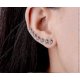 thumbnail image 4 of 7 Crystals Ear Cuffs Hoop Climber S925 Sterling Silver Earrings Hypoallergenic Earring, 4 of 4