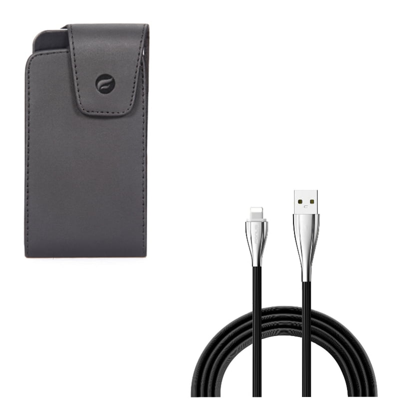 Case Belt Clip 6ft Usb Cable For Iphone Se 22 Only Leather Swivel Holster Vertical Charger Cord Power Wire Long Combo Walmart Com