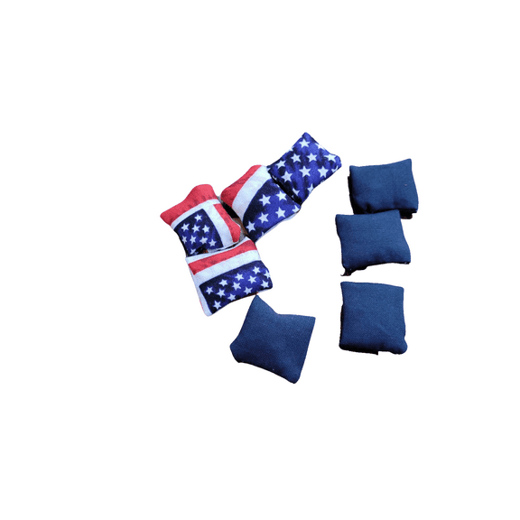 1" Mini Stars and Stripes Cornhole Bags Table Top Replacement Bags