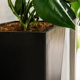thumbnail image 5 of XBrand Modern 30-Inch Tall Square Planter, Modern Tapered Planter Perfect for Indoor & Outdoor Planter, Patio Décor, Set of 2, Black, 5 of 10