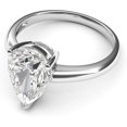 thumbnail image 3 of Jewelerix Pear Cut Ring 925 Sterling Moissanite Engagement Ring 1 CT Brilliant Birthday Gift for Sister, 3 of 4