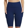 thumbnail image 1 of Women's Running Biker Shorts with Side Pockets High Waisted, 1 of 6