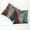 thumbnail image 2 of Ambesonne Colorful Throw Pillow Cover 2 Pack, Rock 'n' Roll Hand Sign, 18", Multicolor, 2 of 6
