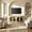 Natural Color, variant on 65" Arched TV Stand with Adjustable Shelves,Accent Buffet & Sideboard With Glass Door, Black