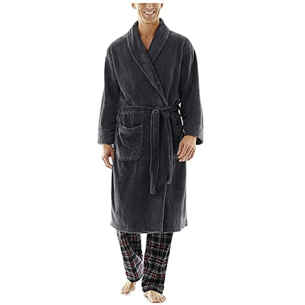 Hanes Hanes Men's Big and Tall Soft Touch Cozy Fleece Robe 41720