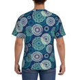 thumbnail image 3 of Qekee Bohemian Mandala Classic Fit T-Shirt Men's Shirt Men's Tight Short Sleeves for Exercise, Running, Mountaineering - Bohemian Mandala, 3 of 9