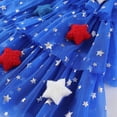 thumbnail image 5 of Wxirdiow Girls' Dresses Red White and Blue Dress 4th of July Outfit Kids Toddler Baby Girl Stars Fly Sleeve Mesh Layered Princess Dress Summer Blue Size,18-24 Months, 5 of 9