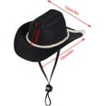 thumbnail image 2 of Dalrosia Dog Cowboy Hat Dog Cowboy Costume for Small Pet Dogs Cat Cowboy Hat with Bandana Scarf Set Party Accessories, 2 of 6