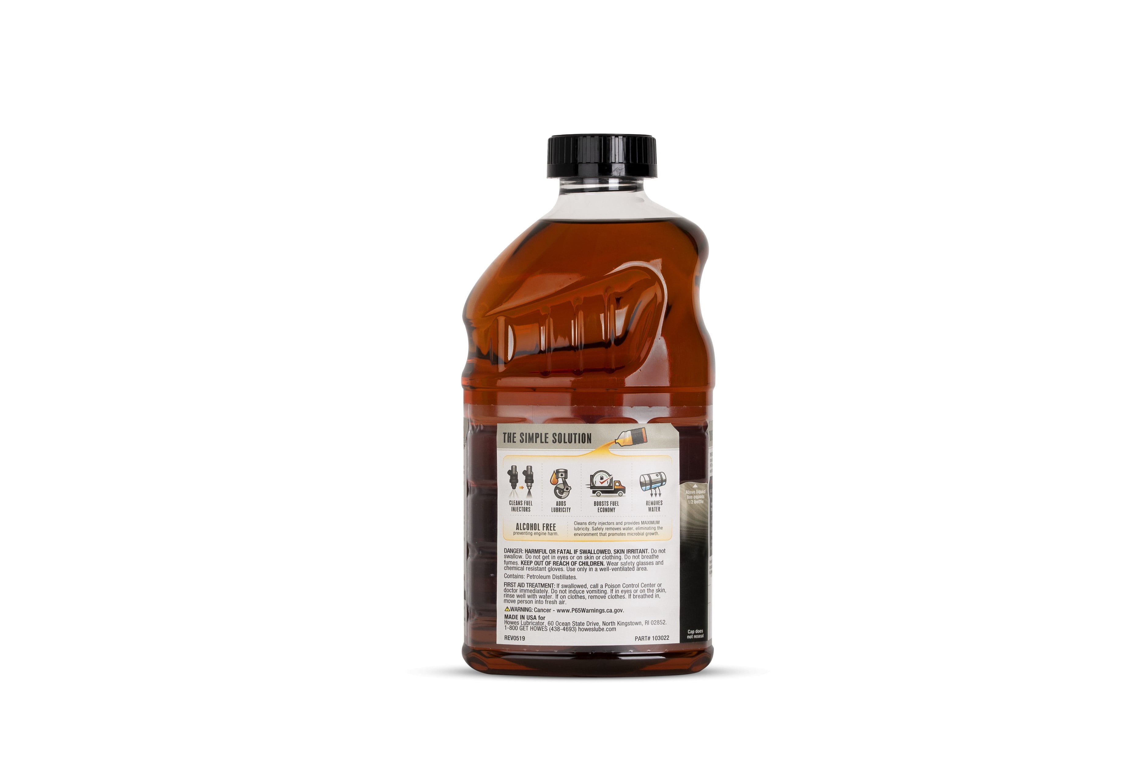 Howes Diesel Defender - Diesel Fuel Lubricator & Injector Cleaner with Advanced IDX4 Detergent - 32 oz Bottle (Single Bottle)