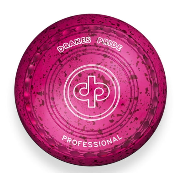 Drakes Pride Professional bowls - Pink / Magenta, Gripped, Size 1, Heavy