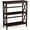 Coffee, variant on Costway 3-Tier Bookshelf Wooden Open Storage Bookcase for Home Office Black