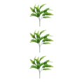 thumbnail image 4 of Matsuzay Flores artificiales verdes fáciles de limpiar para interiores o exteriores Plantas artificiales elegantes Ancho 21 Gran hoja persa Type1 NO1, 4 of 6