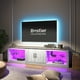 Bestier LED TV Stand pour Téléviseurs jusqu'à 75" Centre de Divertissement pour Salon – image 3 sur 8