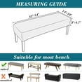 thumbnail image 2 of Bench Covers for Dining Room,Waterproof PU Dining Bench Cover Removable Bench Covers Stretch Washable Bench Seat Covers for Dining Room Bench Slipcover, 2 of 10