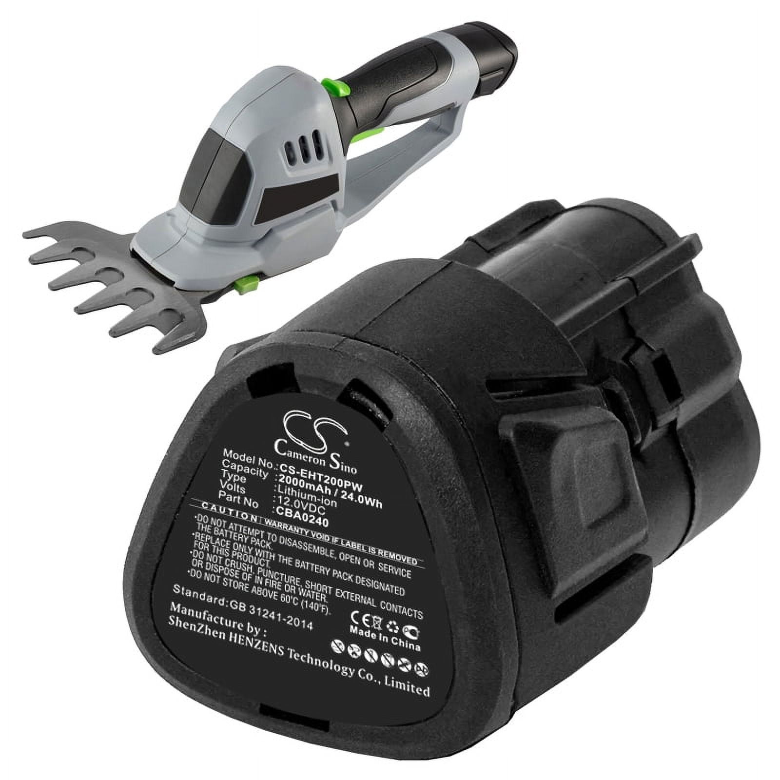 2000mAh EGO CBA0240 Battery for CHT2001E Cordless Shrub CHT2001E Grass Shears