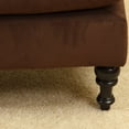 thumbnail image 4 of Cordoba Royal Design Chocolate Brown Ottoman Footstool, 4 of 4